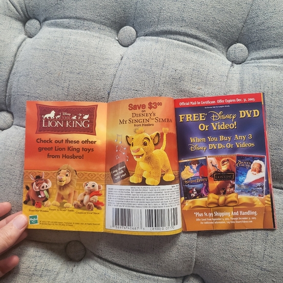The Lion King Platinum Edition 2 Disc DVD with original inserts, 2003 Re-release - Picture 13 of 16